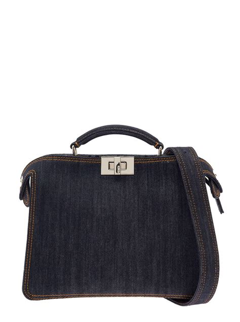 fendi micro peekaboo what fits|Fendi denim peekaboo.